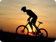 mountain bike - sunset 1